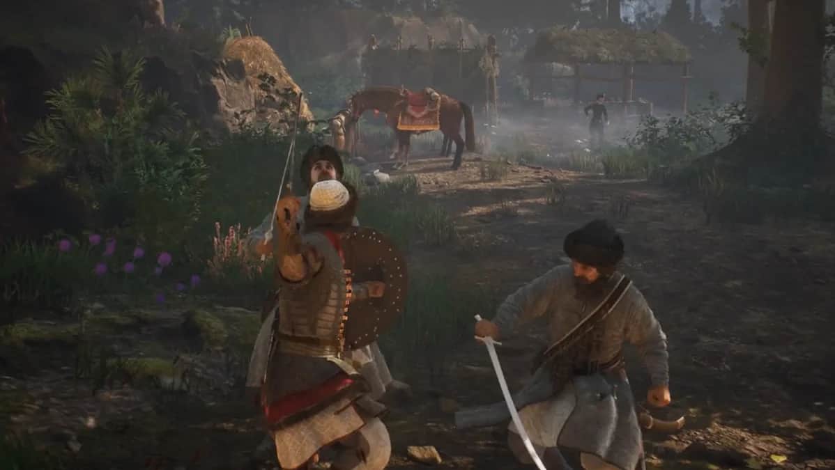 Скриншоты, демонстрирующие бой в игре Смута. Источник: vkplay.ru