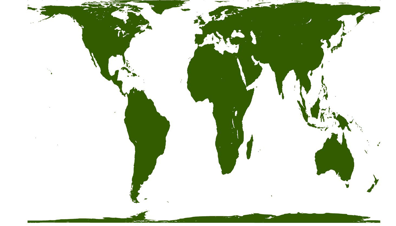 Проекция Галла — Петерса. Фото: peters-projection-map.co.uk