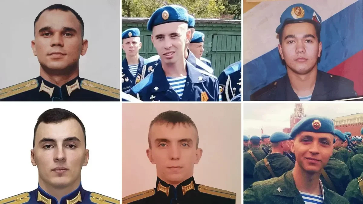 The killed soldiers of the 331st Guards Airborne Regiment. Photo: BBC Russian Service