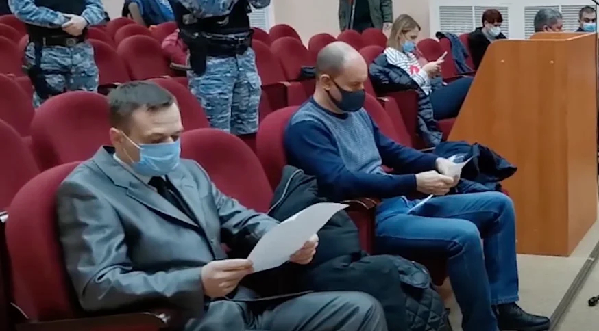 Дмитрий Тарицын и Михаил Балашов. Фото: скрин <a href="https://www.youtube.com/watch?v=j7Wppc8GMnc">видео</a>